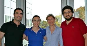 Il gruppo di ricercatori (da sinistra): Luca Salvatore, Marta Madaghiele, Francesca Gervaso, Christian Demitri