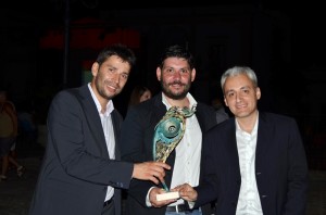 premio castrum minervae 2015 da sx Deodati, Petrachi, e Vendramin